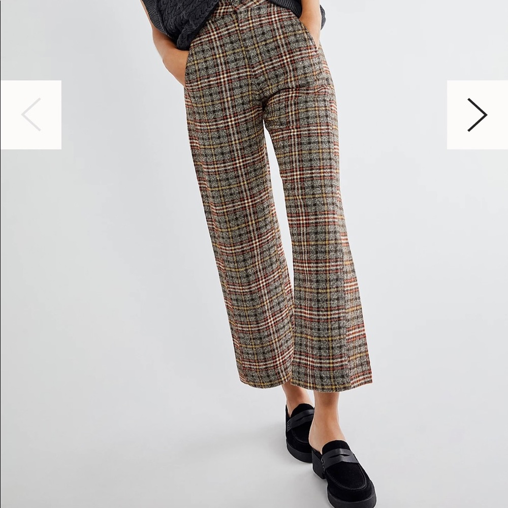 Free People Plaid Pants